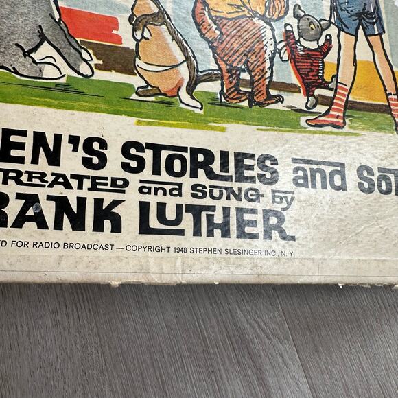 Winnie Pooh Christopher Robin Record Vinyl 1948 Frank Luther Decca Stories Songs - Picture 3 of 10